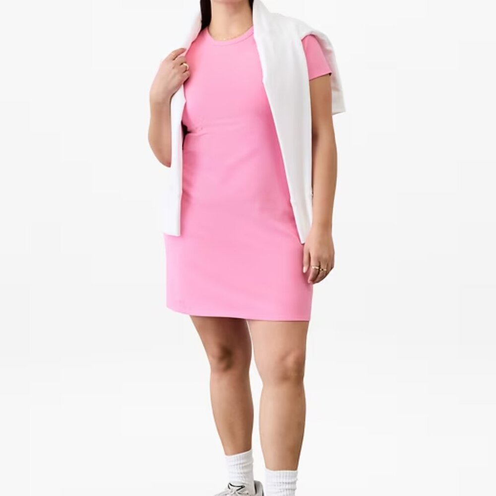 NWT Athleta Signature Rib Tee Dress - Picture 2 of 4